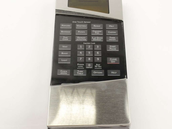 Control Panel with Touchpad - Stainless/Black – Part Number: WB07X11128