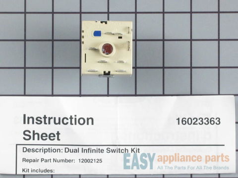 Dual Surface Burner Switch Kit – Part Number: 12002125