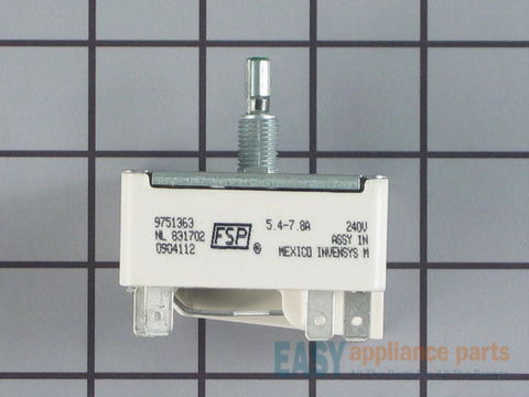 Burner Infinite Control Switch - 1800W 240V – Part Number: 9751363