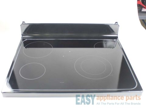 RANGE TOP GLASS Assembly - Black – Part Number: WB62X20903